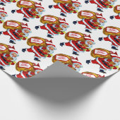 kerstfeestbekertje met kerstfeest cadeaupapier (Hoek)