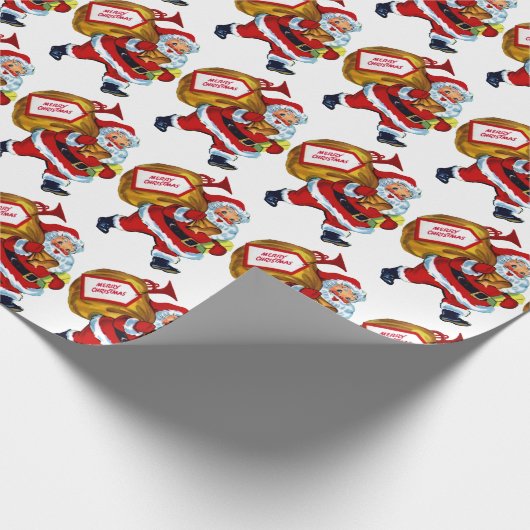 kerstfeestbekertje met kerstfeest cadeaupapier (Hoek)