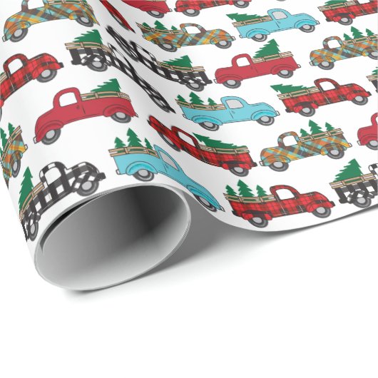  kerstfeestbomen, buffels cadeaupapier (Rol Hoek)