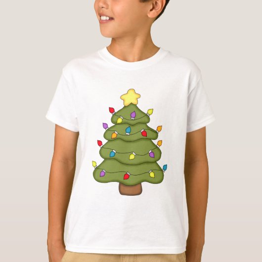 kerstfeestbomen t-shirt (Voorkant)