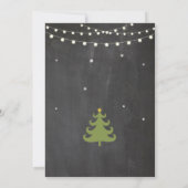Kerstfeestbomen uitnodigen kaart (Achterkant)