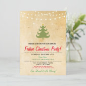 Kerstfeestbomen uitnodigen kaart (Staand voorkant)