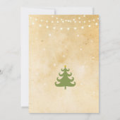 Kerstfeestbomen uitnodigen kaart (Achterkant)