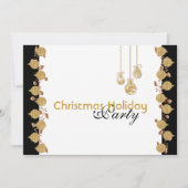 kerstfeestboomversieringen goud kaart (Voorkant)