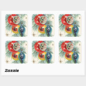  kerstfeestborden sticker (Vel)