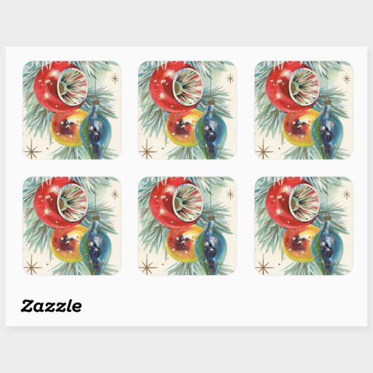  kerstfeestborden sticker (Vel)