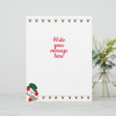 Kerstfeestbriefjes Briefhoofd (Staand voorkant)