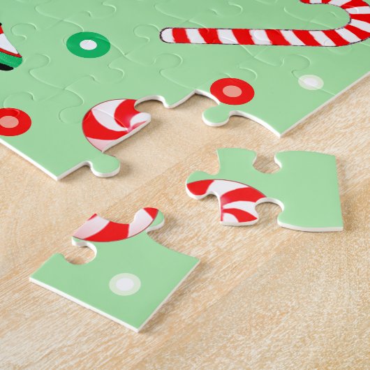 kerstfeestcadeau legpuzzel (Zijkant)