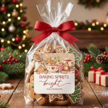 Kerstfeestcadeau met vrolijke bakgeest