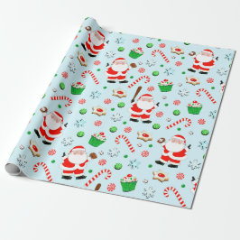 kerstfeestcadeau voor honkbal cadeaupapier
