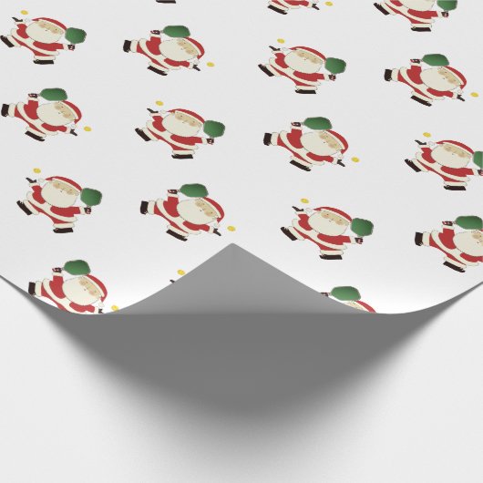 Kerstfeestcadeau voor Pickleball Cadeaupapier (Hoek)