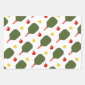 Kerstfeestcadeau voor Pickleball Inpakpapier Vel (Voorkant 2)