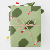 Kerstfeestcadeau voor Pickleball Inpakpapier Vel (In situ)