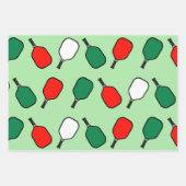 Kerstfeestcadeau voor Pickleball Inpakpapier Vel (Voorkant 3)