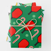 Kerstfeestcadeau voor Pickleball Inpakpapier Vel (In situ)