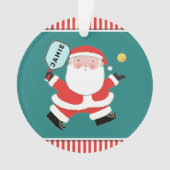 Kerstfeestcadeau voor Pickleball Ornament (voorkant)