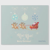 kerstfeestcadeautjes en uw wensen, persoonlijk cadeaupapier (Vlak)