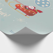 kerstfeestcadeautjes en uw wensen, persoonlijk cadeaupapier (Hoek)