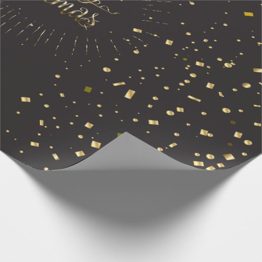 kerstfeestcadeautjes en uw wensen persoonlijk cadeaupapier (Hoek)