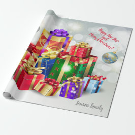 kerstfeestcadeautjes met uw wensen, persoonlijk cadeaupapier