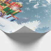 kerstfeestcadeautjes met uw wensen, persoonlijk cadeaupapier (Hoek)