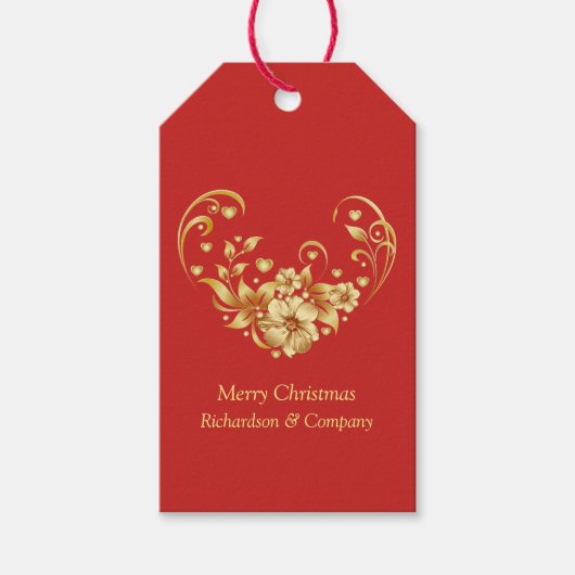 kerstfeestcadeautjes voor bedrijven cadeaulabel (Voorkant)