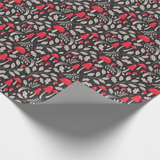 kerstfeestchampignonpapier cadeaupapier (Hoek)