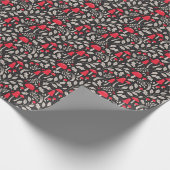 kerstfeestchampignonpapier cadeaupapier (Hoek)