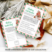 Kerstfeestcodekraker spel feestdagenkaart
