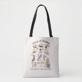 Kerstfeestdag 12 kerstfeestdagen tote bag (Voorkant)