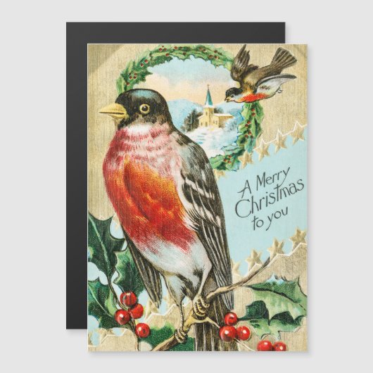  kerstfeestdag 1908 Robin Bird (Voorkant / Achterkant)