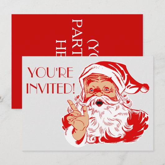 kerstfeestdag 2016 in Santa Claus Kaart (Voorkant / Achterkant)