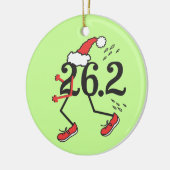Kerstfeestdag 26.2 © Funny Marathon Runner Keramisch Ornament (Links)