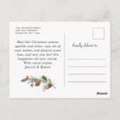 Kerstfeestdag, 5-pHOTO-feestdag Briefkaart (Achterkant)