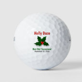 kerstfeestdag - aangepast toernooi golfballen (Voorkant)