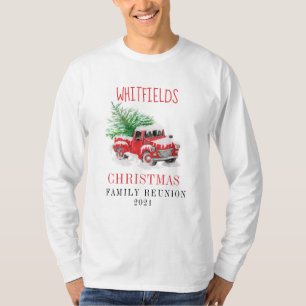 kerstfeestdag - Aangepast voor familie reünie T-shirt
