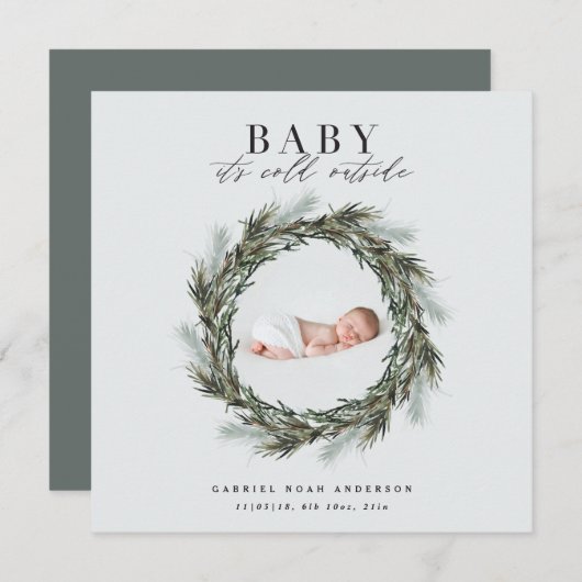 Kerstfeestdag Aankondiging (Voorkant / Achterkant)