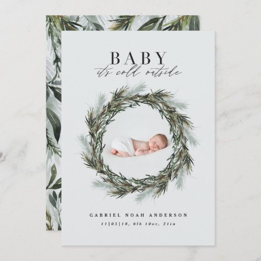 Kerstfeestdag Aankondiging (Voorkant / Achterkant)