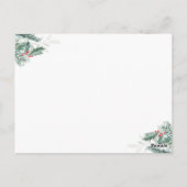 kerstfeestdag - aankondiging briefkaart (Achterkant)