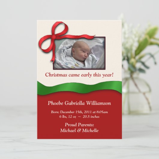 Kerstfeestdag - Aankondigingen van geboorte (Staand voorkant)