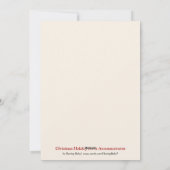 Kerstfeestdag - Aankondigingen van geboorte (Achterkant)