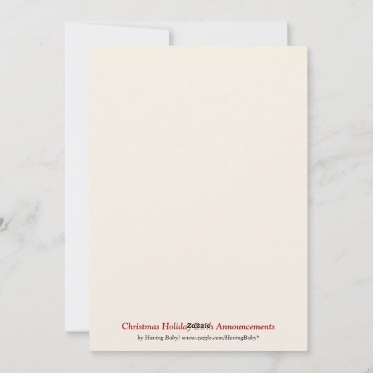 Kerstfeestdag - Aankondigingen van geboorte (Achterkant)