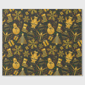 Kerstfeestdag, achtergrondpatroon cadeaupapier (Vlak)