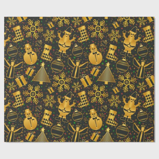 Kerstfeestdag, achtergrondpatroon cadeaupapier (Vlak)