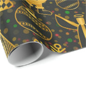 Kerstfeestdag, achtergrondpatroon cadeaupapier (Rol Hoek)