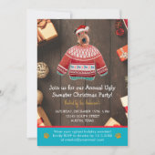 Kerstfeestdag Airedale Dog Ugly Sweater Party Kaart (Voorkant)
