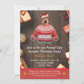 Kerstfeestdag Airedale Dog Ugly Sweater Party Kaart (Voorkant)