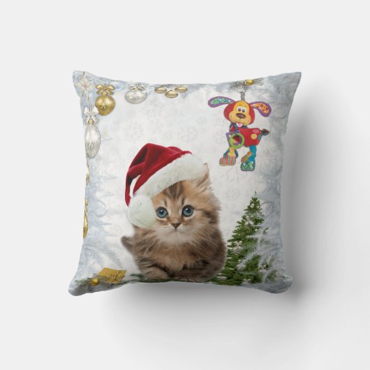 Kerstfeestdag Baby maand Kussen (Achterkant)