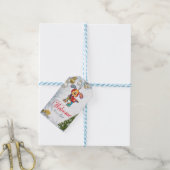Kerstfeestdag Baby shower Cadeaulabel (Met Touw)