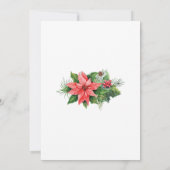 Kerstfeestdag baby shower kaart (Achterkant)